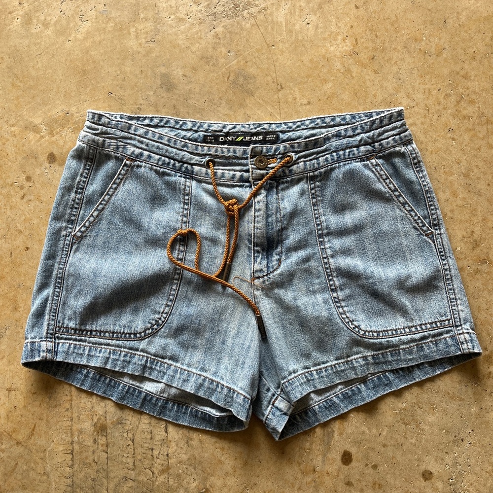 Dkny Blue Jean Shorts Classic Denim Style
